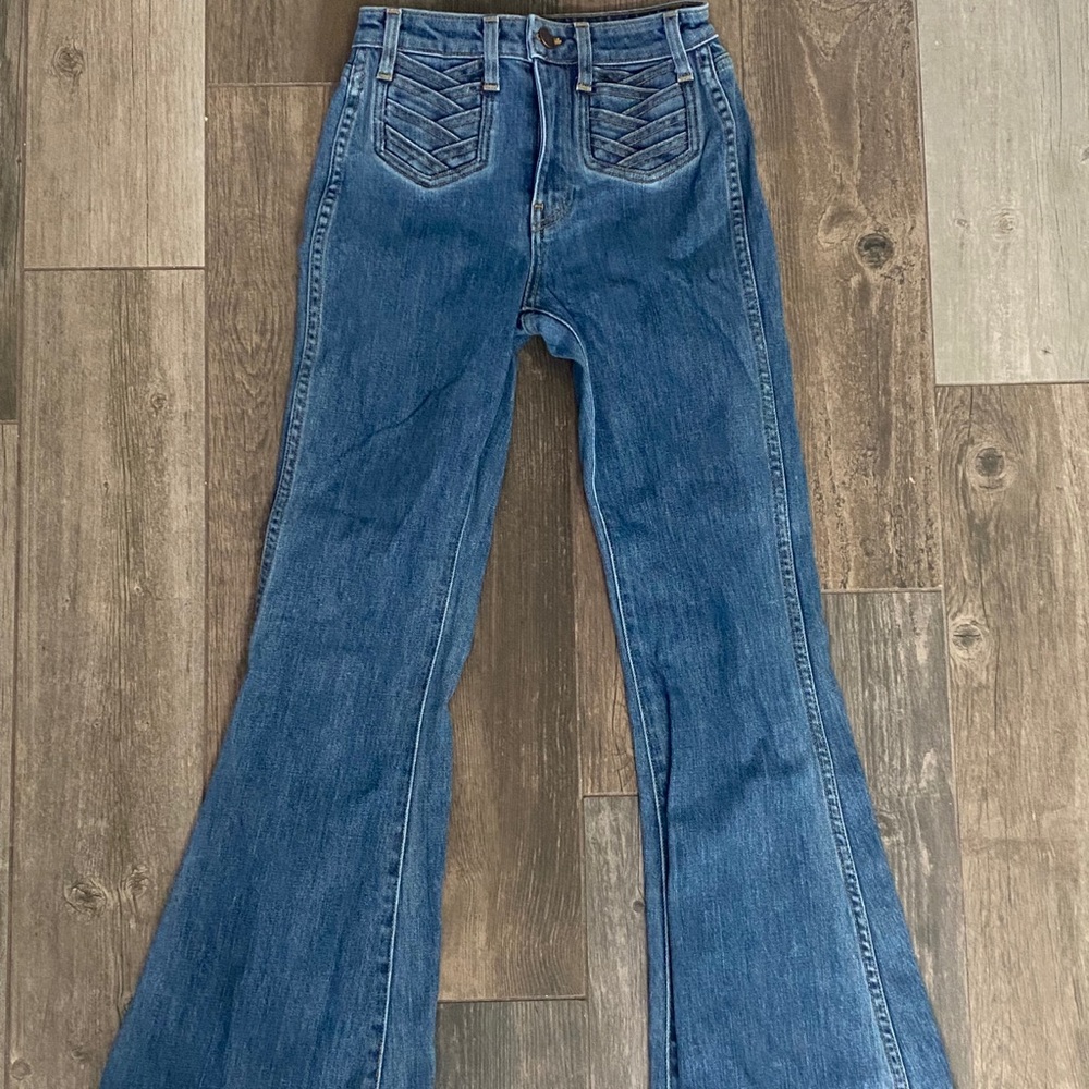 majorelle Moss flare jeans